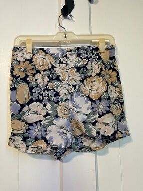Floral Print Women’s Shorts in Navy and Pastel